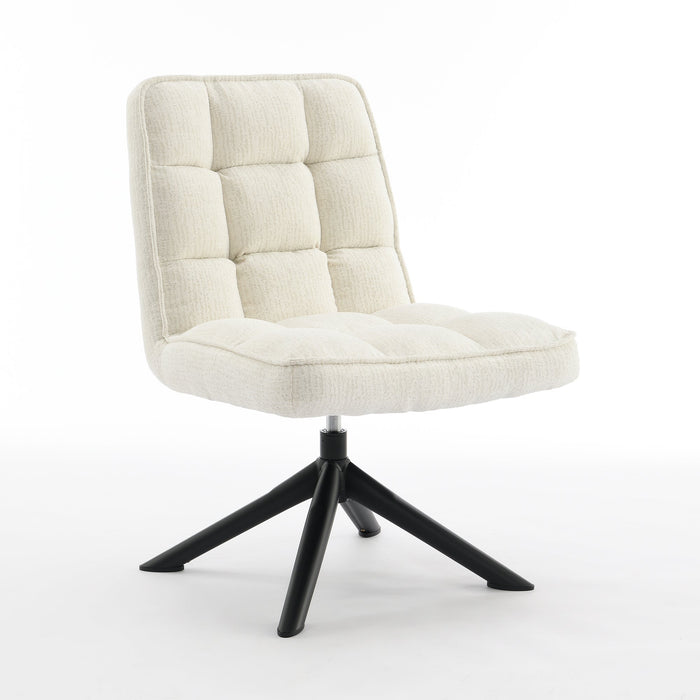 Fauteuil Luchon Japandi Creme Draaibaar