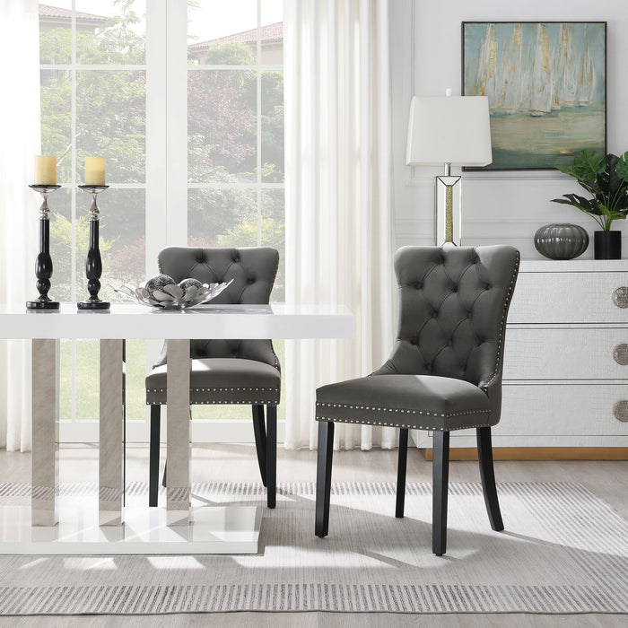 Eetkamerstoel Bains Velours Grijs