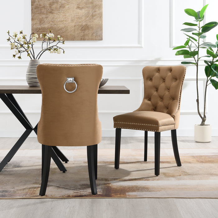 Eetkamerstoel Bains Velours Beige