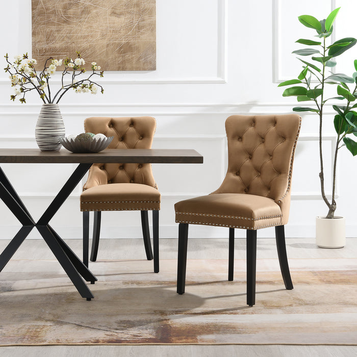 Eetkamerstoel Bains Velours Beige