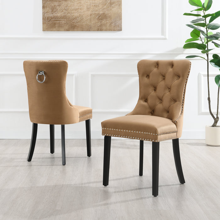 Eetkamerstoel Bains Velours Beige