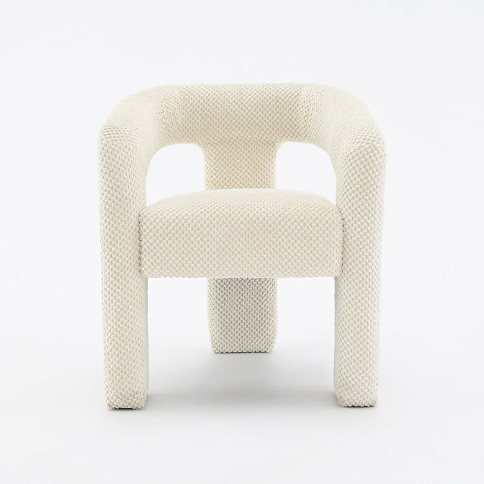 Eetkamerstoel Armeno Boucle Creme Set van 2