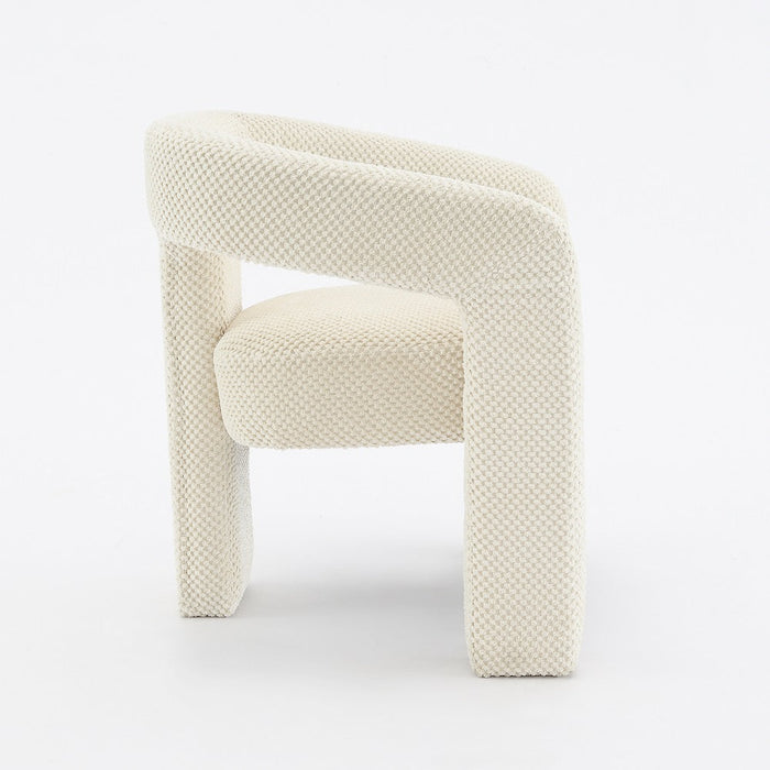 Eetkamerstoel Armeno Boucle Creme Set van 4