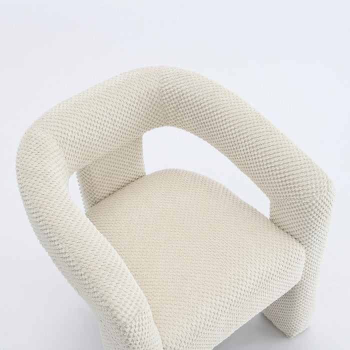 Eetkamerstoel Armeno Boucle Creme Set van 2