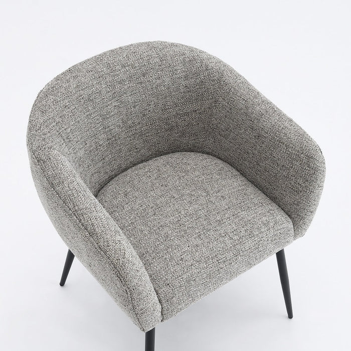 Eetkamerstoel Antoly Linnen Antraciet Set van 4