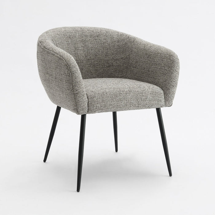 Eetkamerstoel Antoly Linnen Antraciet Set van 2