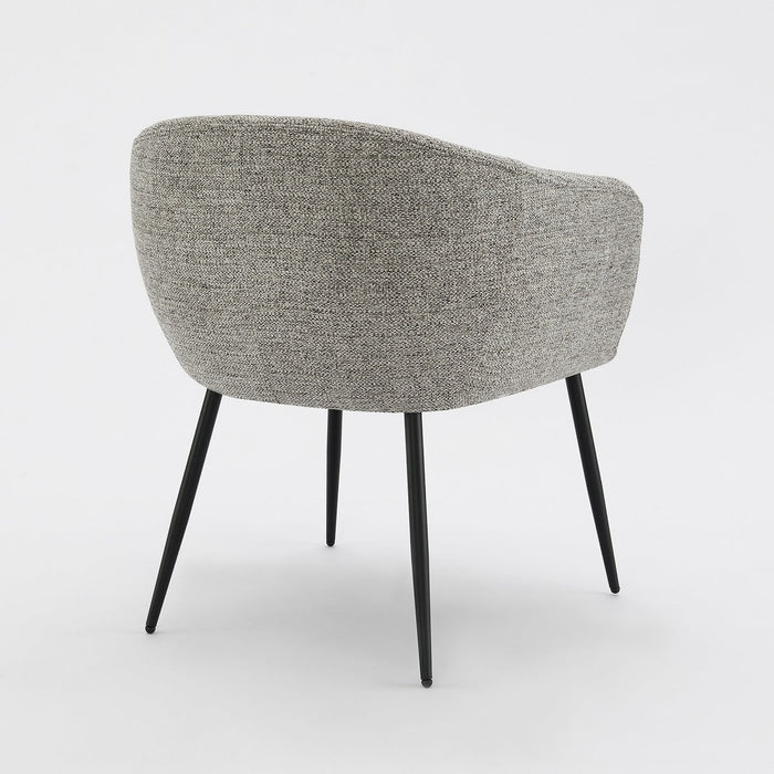 Eetkamerstoel Antoly Linnen Antraciet Set van 2