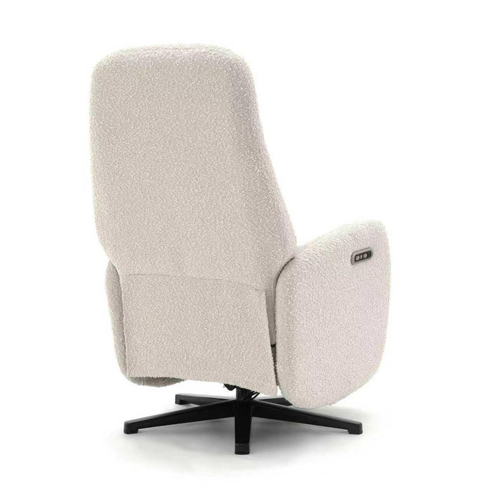 Elektrisch Relax Fauteuil Gervais Boucle Creme