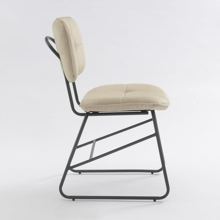 Eetkamerstoel Didier Velours Stone Set van 2