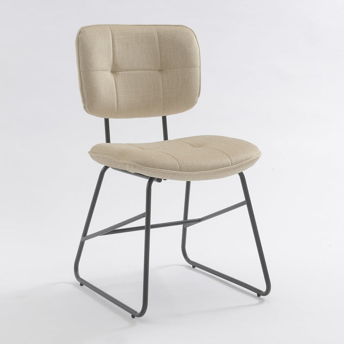 Eetkamerstoel Didier Velours Stone Set van 2