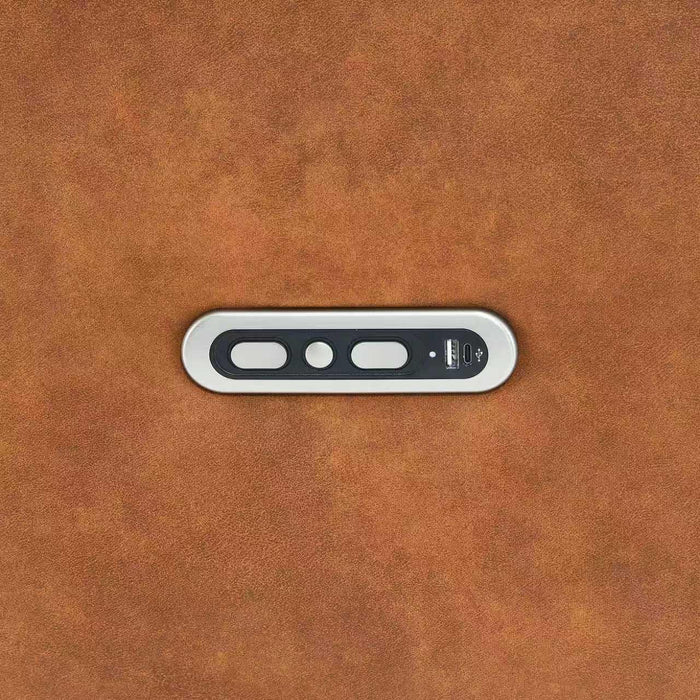 Elektrisch Relax Fauteuil Micro Suede Teron Cognac