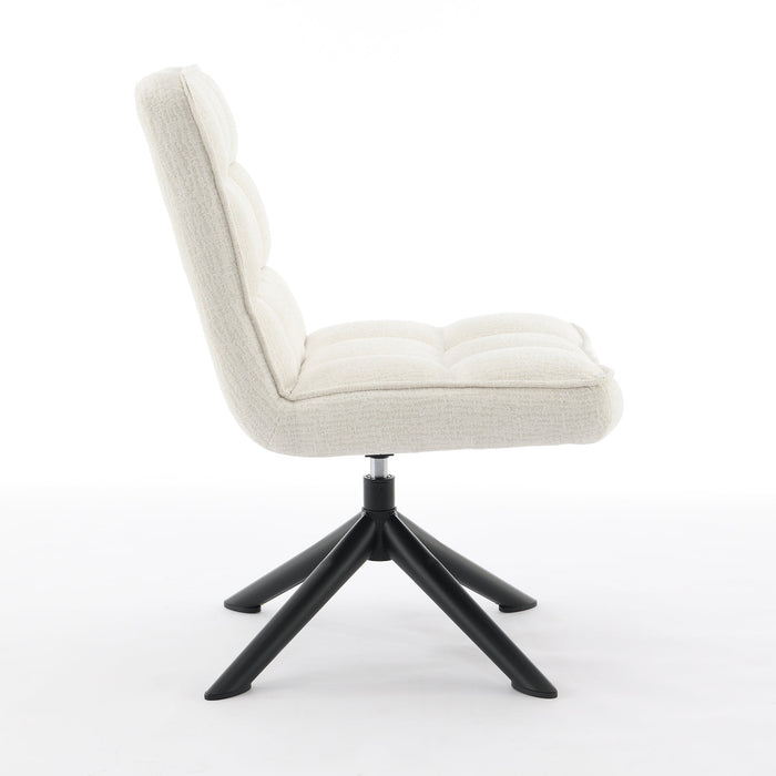 Fauteuil Luchon Japandi Creme Draaibaar