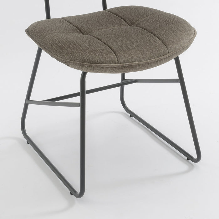 Eetkamerstoel Didier Velours Taupe Set van 4