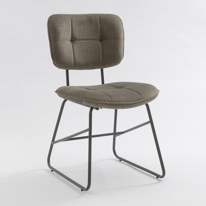 Eetkamerstoel Didier Velours Taupe Set van 2