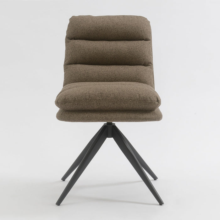 Draaibare Eetkamerstoel Nessa Taupe Set van 4