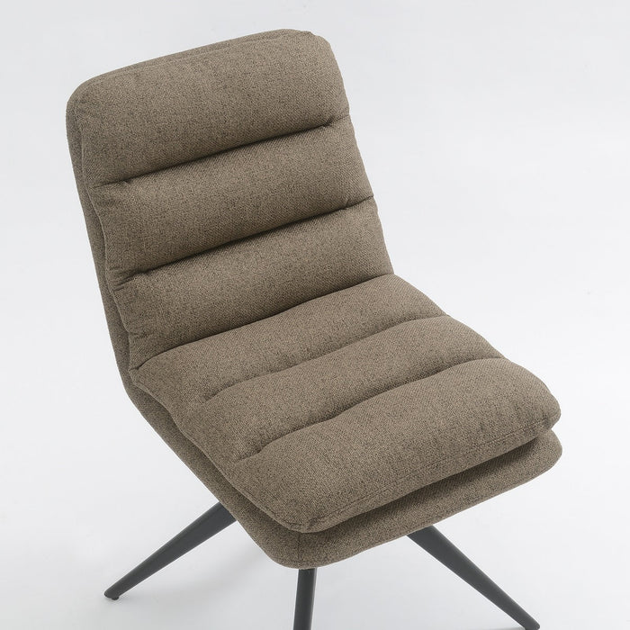 Draaibare Eetkamerstoel Nessa Taupe Set van 2