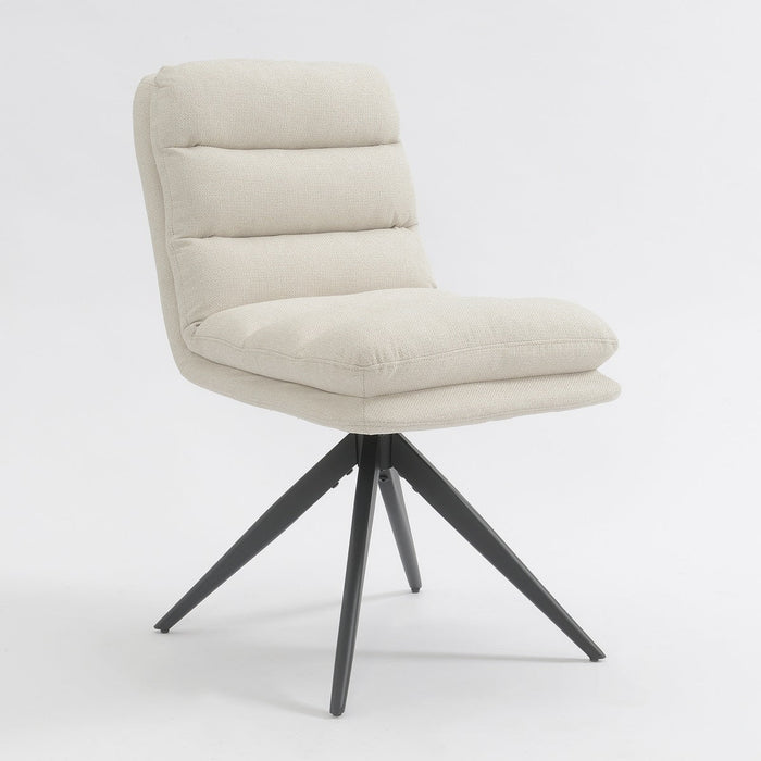 Draaibare Eetkamerstoel Nessa Stone Set van 2