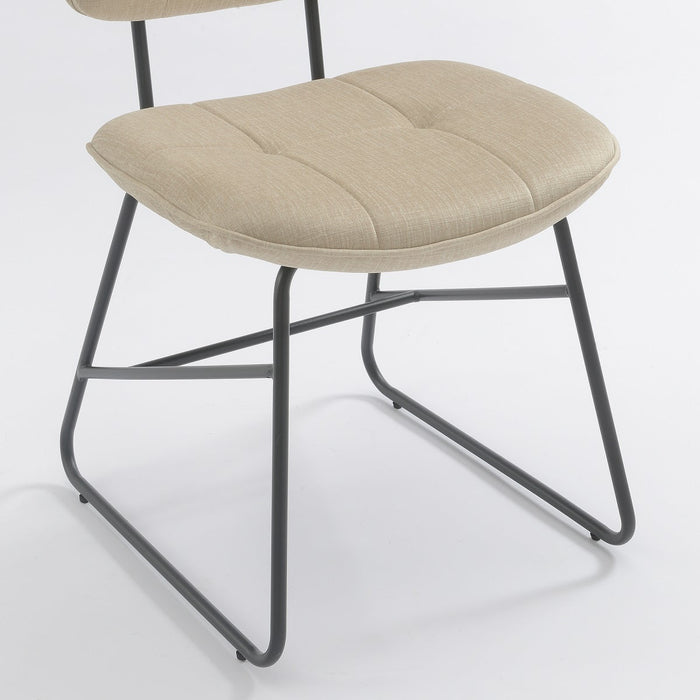 Eetkamerstoel Didier Velours Stone Set van 2