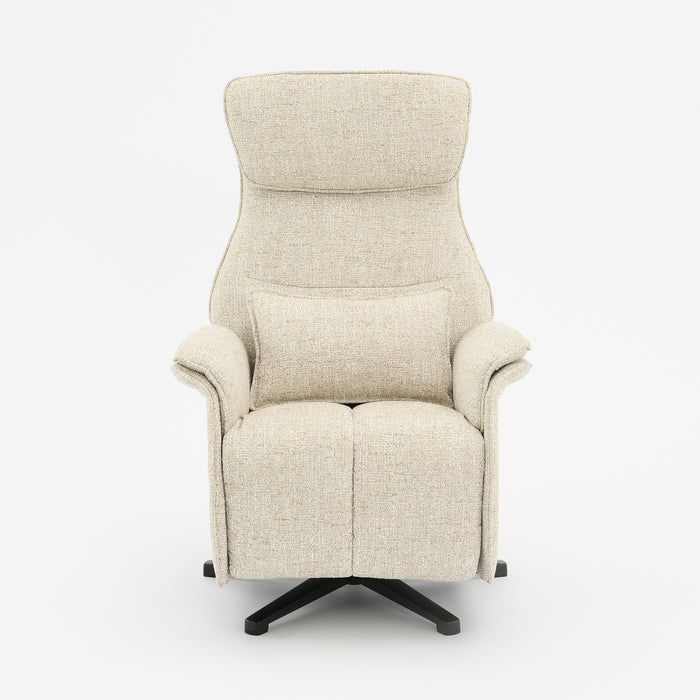 Fauteuil Relax Électrique Lin Floren Taupe clair