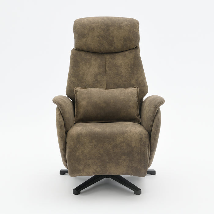 Elektrischer Relaxsessel Maine Microfaserleder Taupe