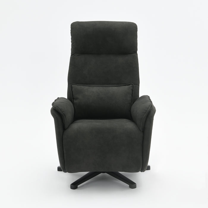 Elektrisch Relax Fauteuil Valois Microfiber Leer Zwart
