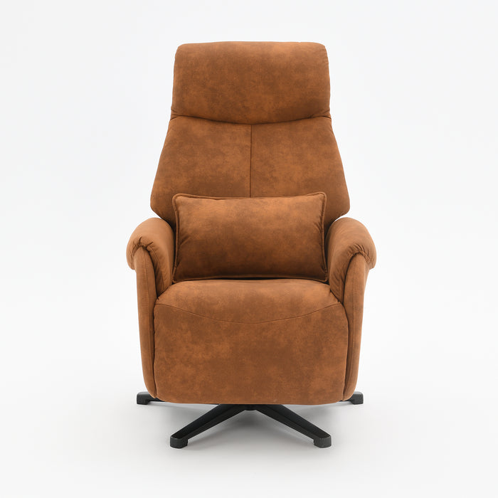 Fauteuil Relax Électrique Ligre Microfibre Cuir Cognac