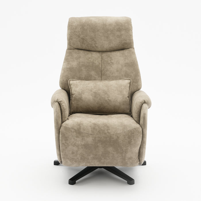 Fauteuil Relax Électrique Ligre Microfibre Cuir Taupe