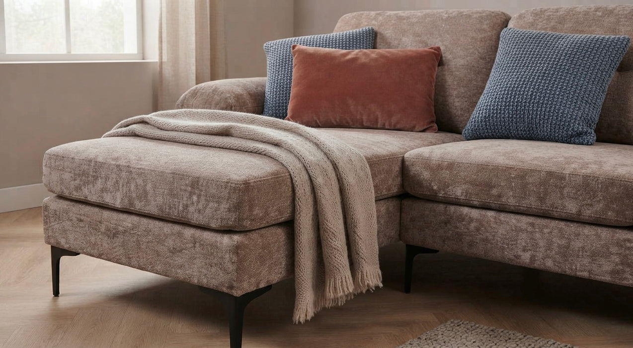 Ecksofa AMANS Taupe Links
