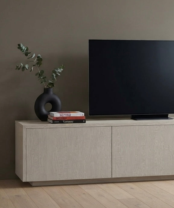 Meuble TV LAMOR Japandi Ivoire 180CM