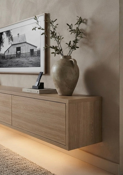 Meuble TV Suspendu VIEUX Taupe 180 CM
