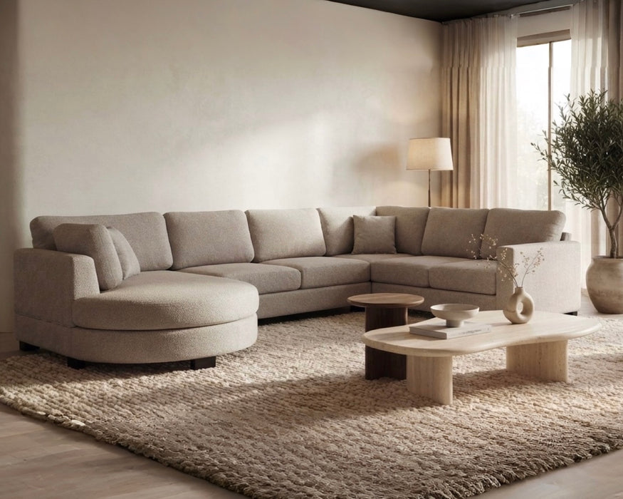 Canapé d’angle THOILY Canapé Lounge Gauche Stone