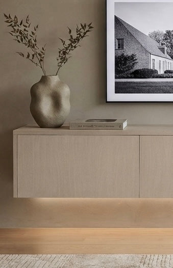Meuble TV Suspendu VIEUX Taupe 180 CM