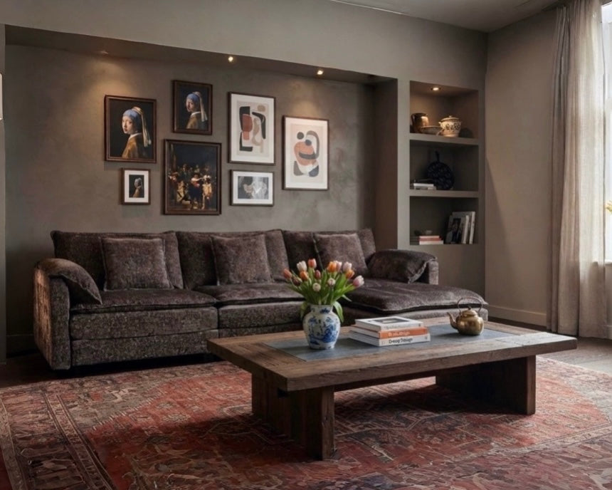 NOULET Modulares Ecksofa Taupe