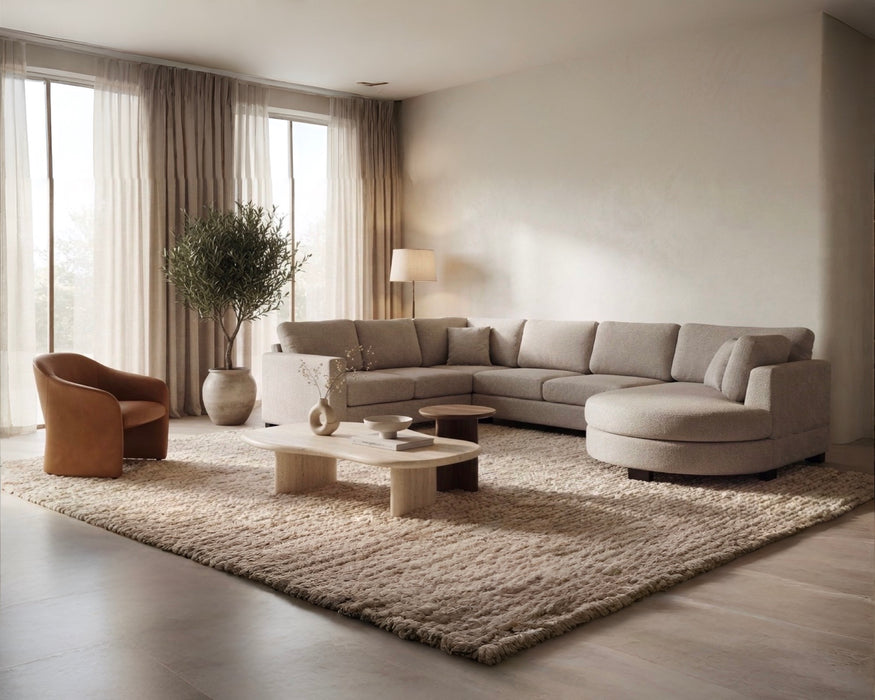 Hoekbank THOILY Loungebank Stone Rechts