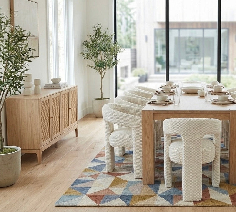 Eetkamerstoel Armeno Boucle Creme