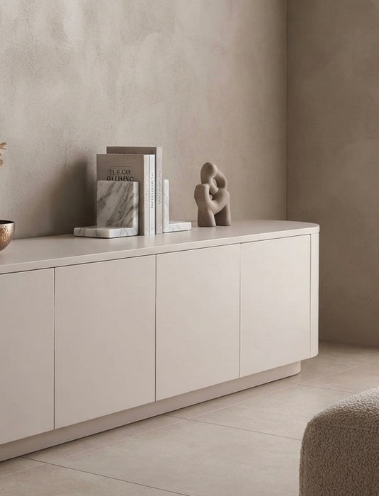 Meuble TV CERNY japandi Ivoire 240CM