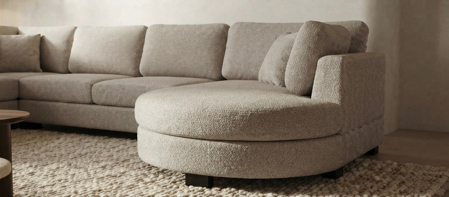 Hoekbank THOILY Loungebank Stone Rechts