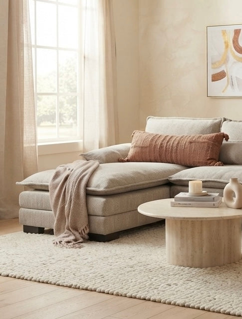 RIVERY Canapé Lounge Double Taupe