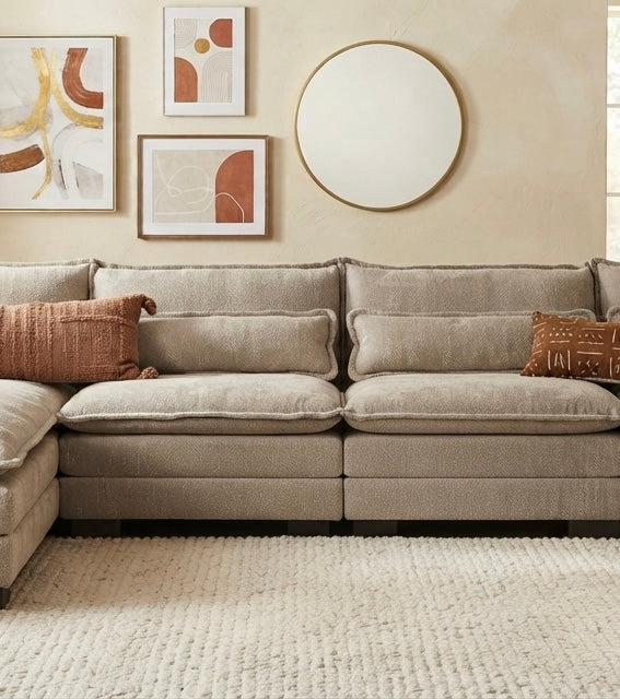 RIVERY Canapé Lounge Double Taupe
