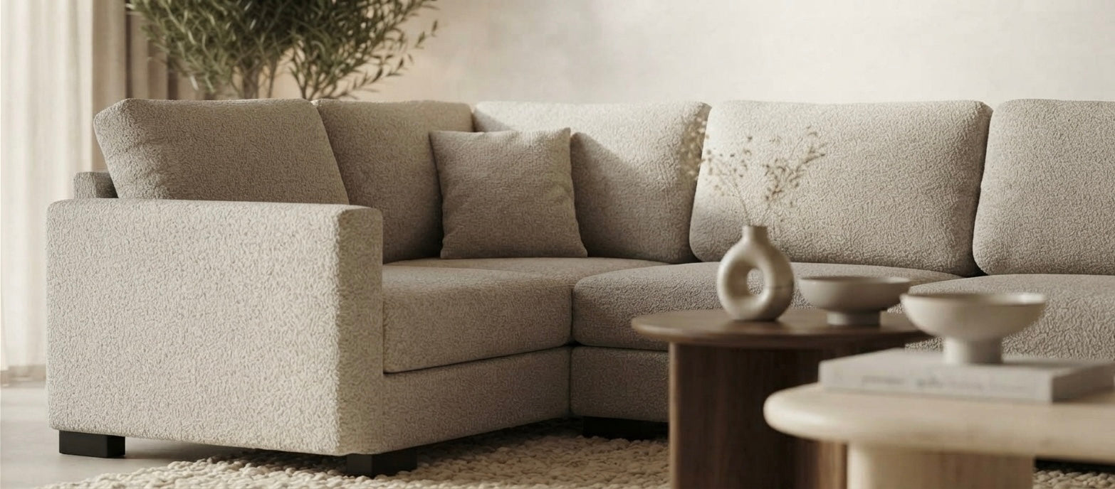 Hoekbank THOILY Loungebank Stone Rechts