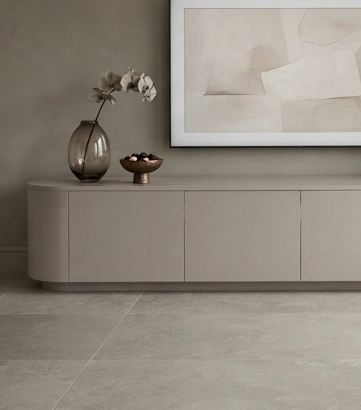 Meuble TV CERNY japandi Ivoire 240CM