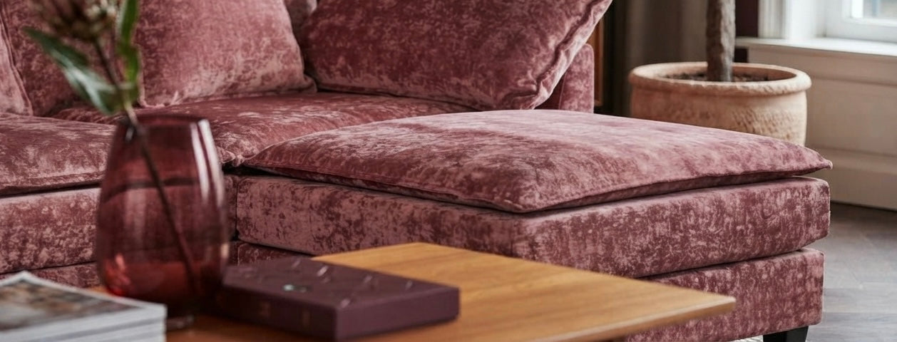NOULET Modulares Ecksofa Bordeaux