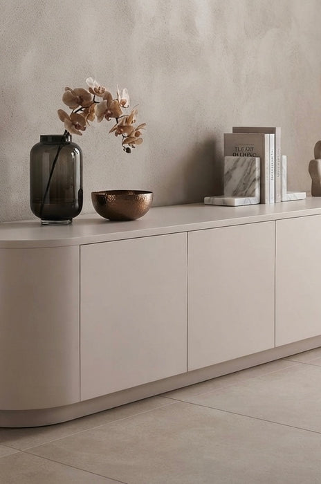 Meuble TV CERNY japandi Ivoire 240CM