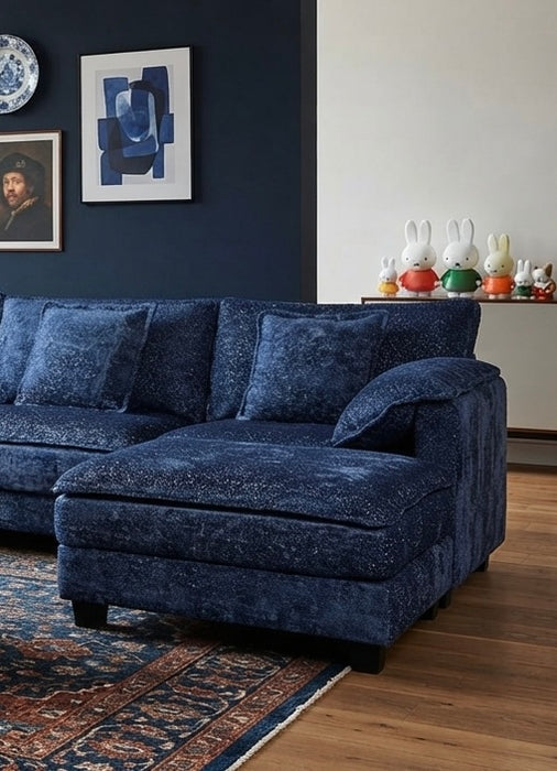 NOULET Modulares Ecksofa Blau