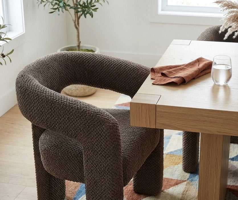 Eetkamerstoel Armeno Boucle Taupe