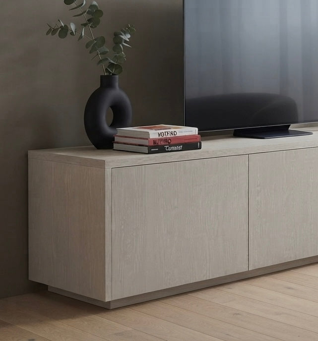 Meuble TV LAMOR Japandi Ivoire 180CM