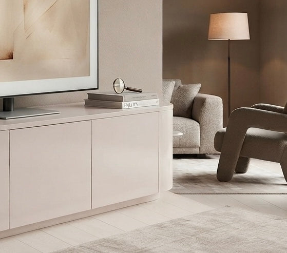 Meuble TV CERNY japandi Ivoire 180CM