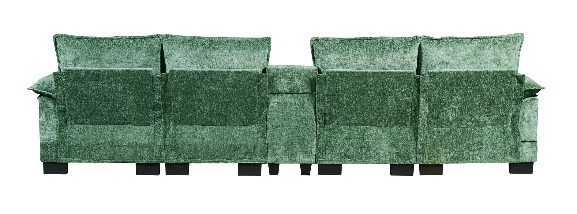 RIVERY Loungebank met Console Smaragdgroen