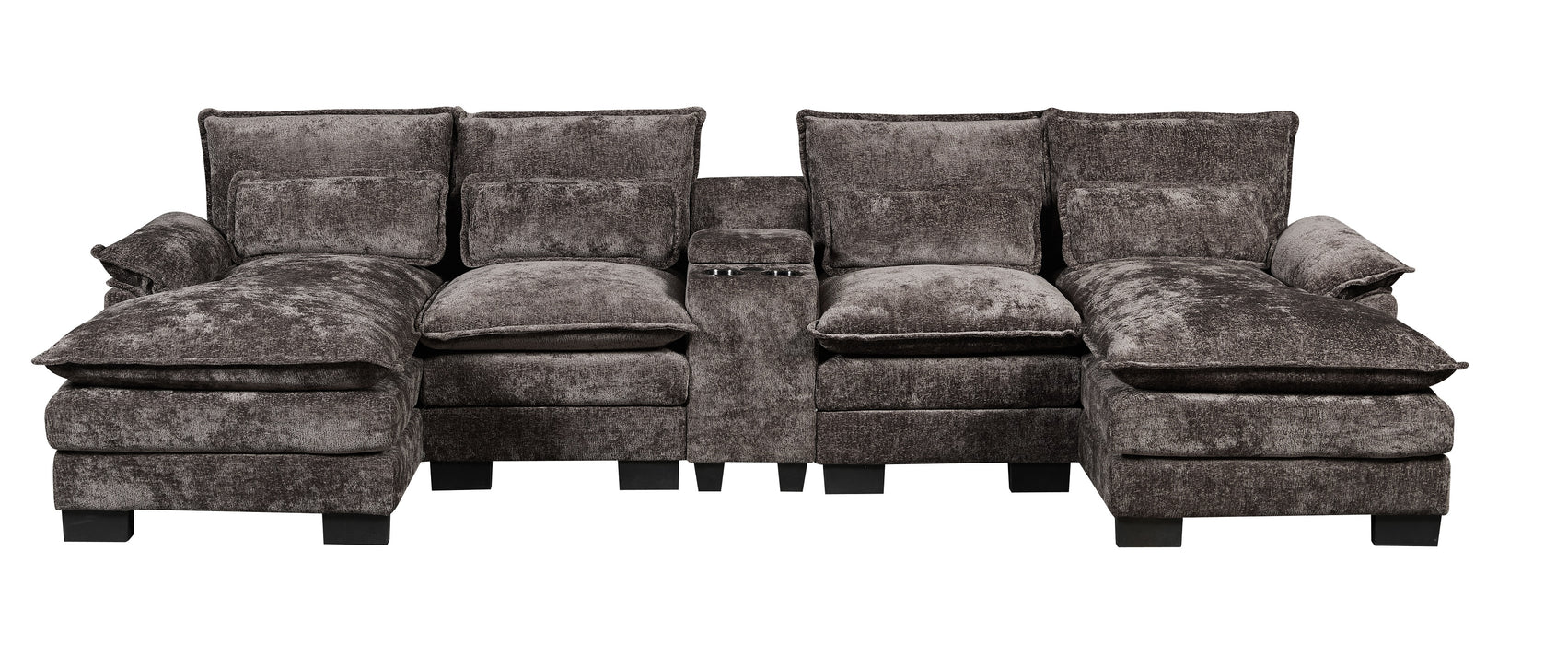 RIVERY Loungebank met Console Antraciet