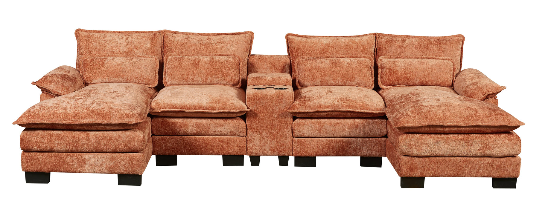 RIVERY Loungebank met Console Cognac